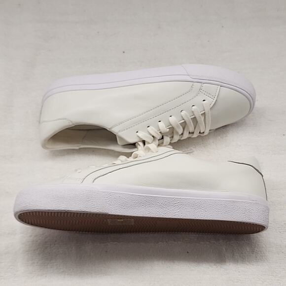 ๐MADEWEL SIDEWALK LOWTOP WHITE LEATHER UNISEX SNEAKERS MENS 7.5 LADIES 9 NWOB - Picture 12 of 16